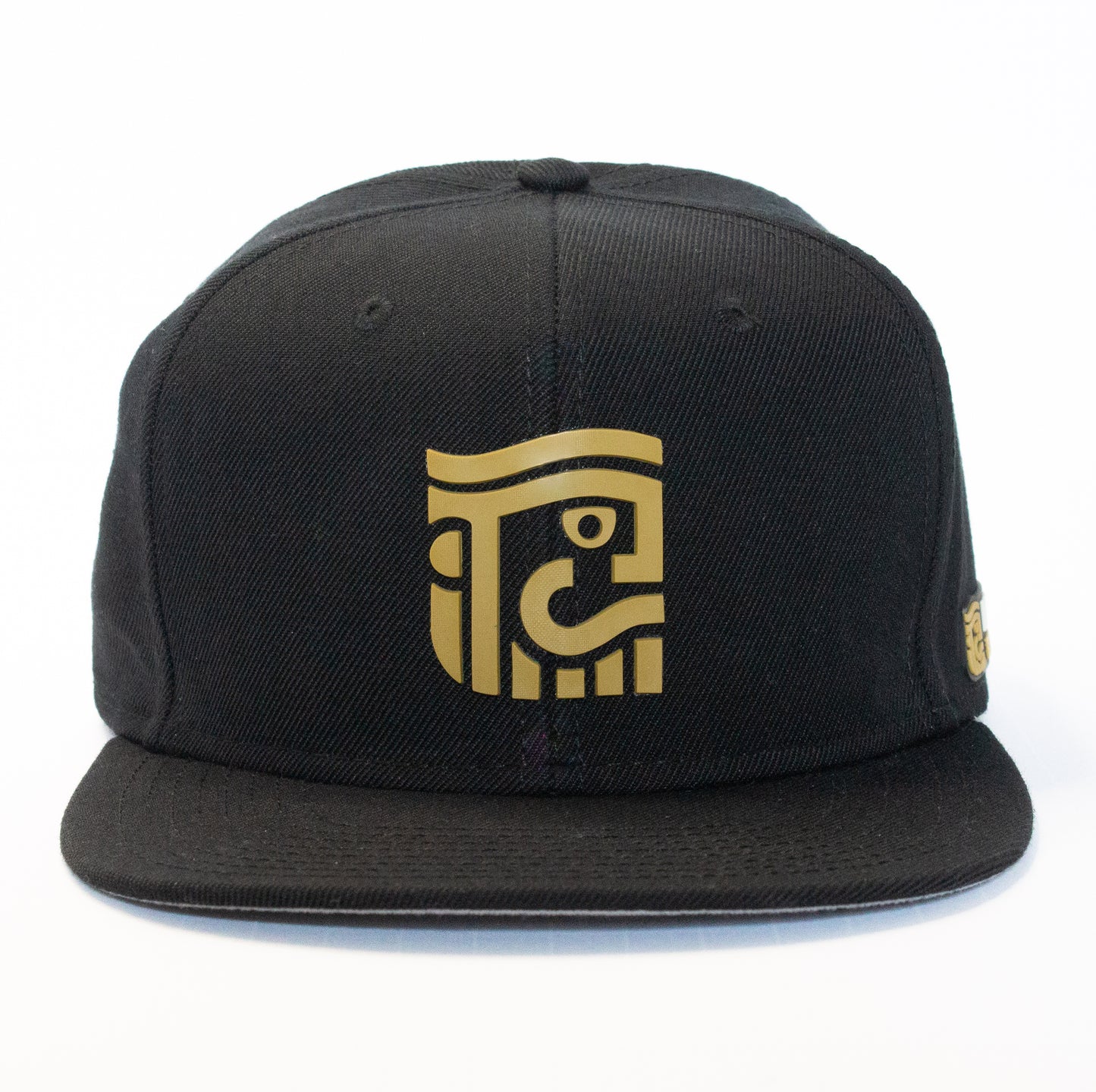 Bigote Bros Brand Icon on Black 6 Panel Snapback